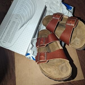 Birkenstock Arizona Horween Leather Ginger Brown EU 42